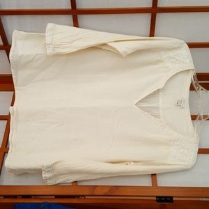 Cream Cotton Top