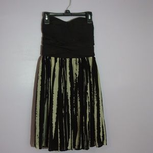 Strapless sexy back mini dress
