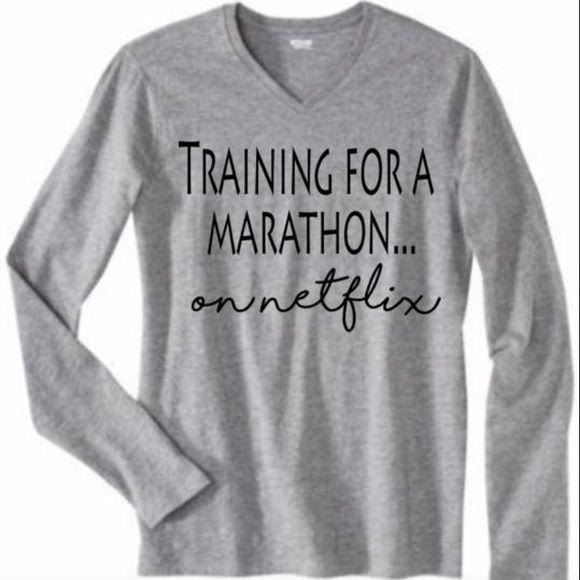 Netflix marathon long sleeve tee - Picture 4 of 4