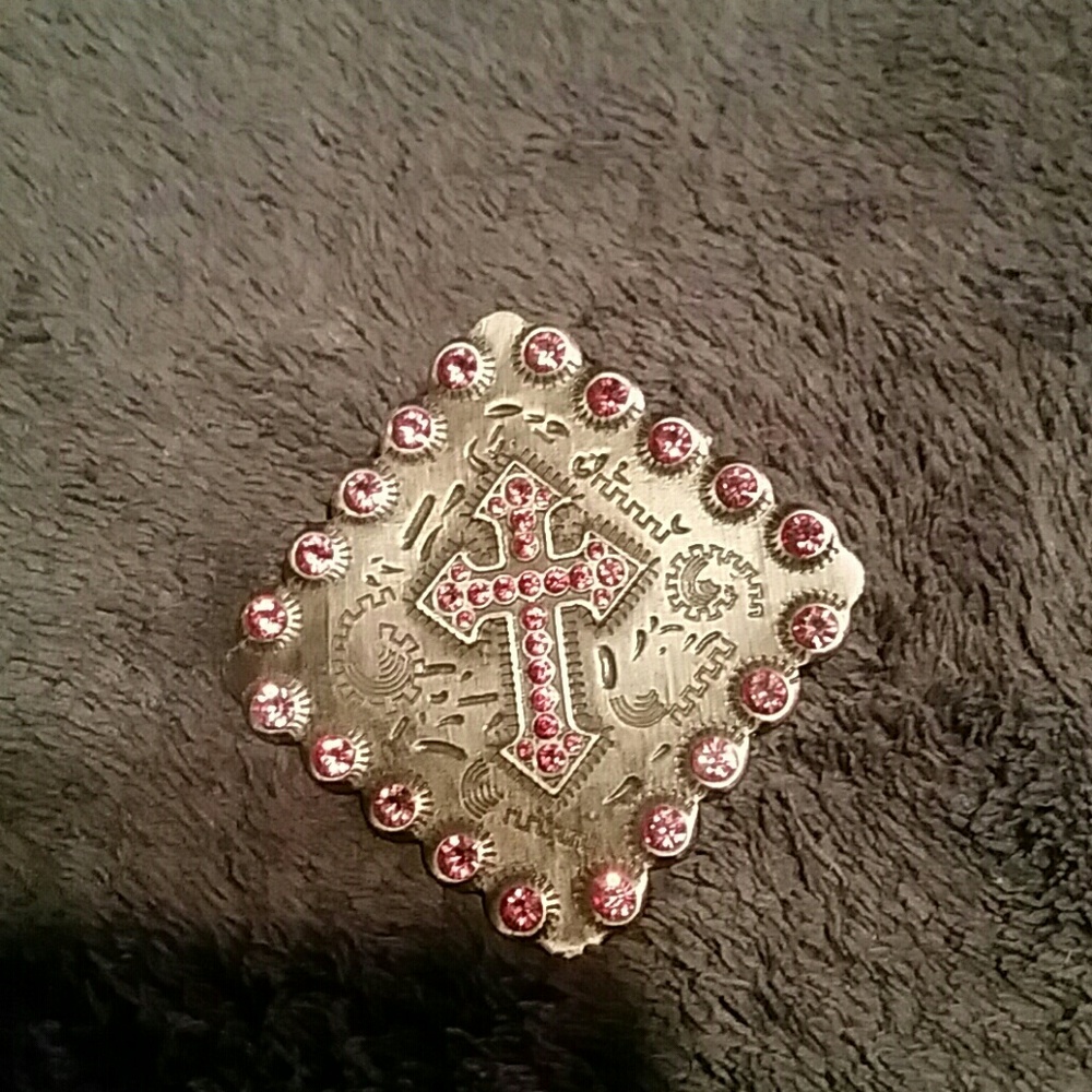 Pink bling magnetic pendant