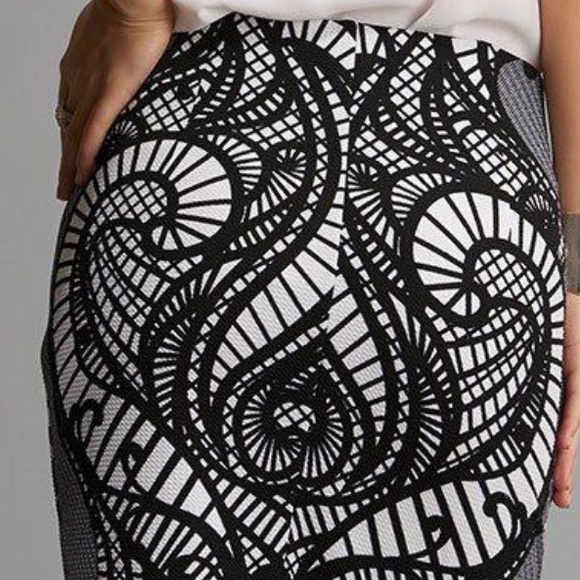 Abstract printed pique skirt - Picture 4 of 6