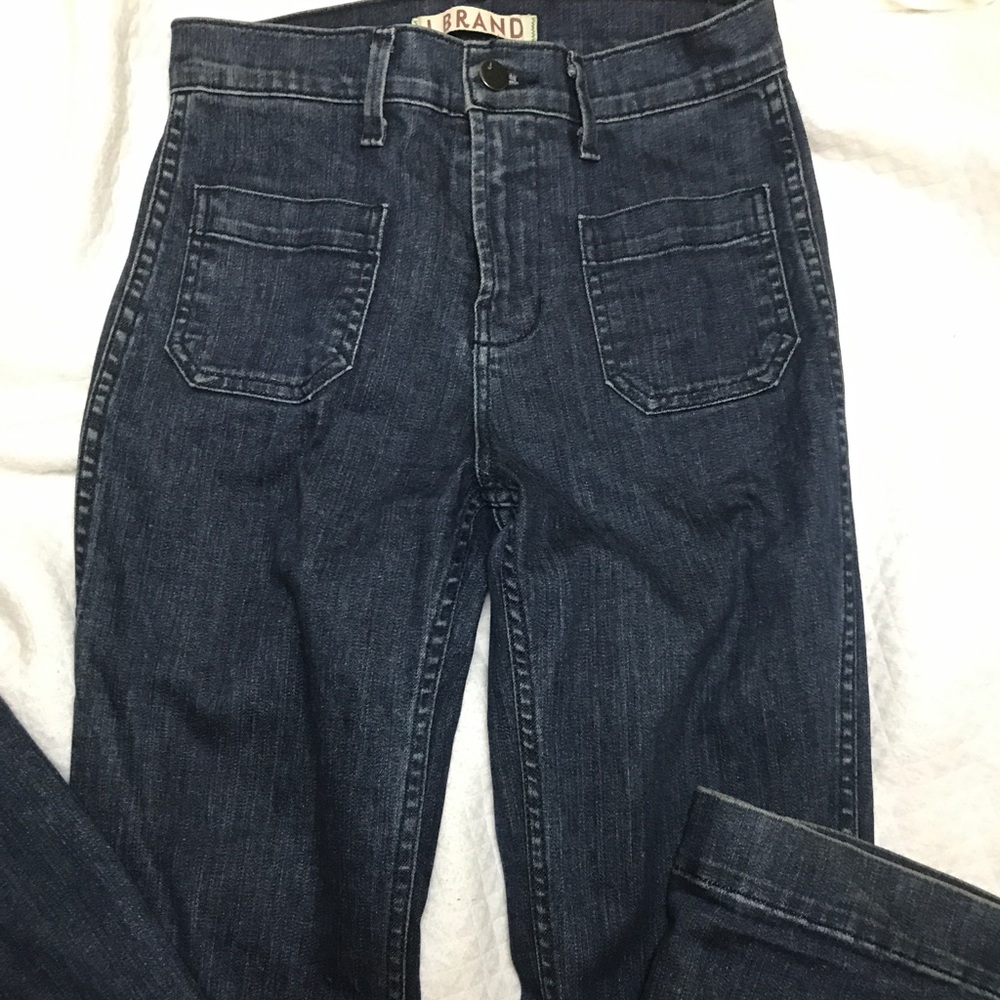 J brand high rise flare jeans