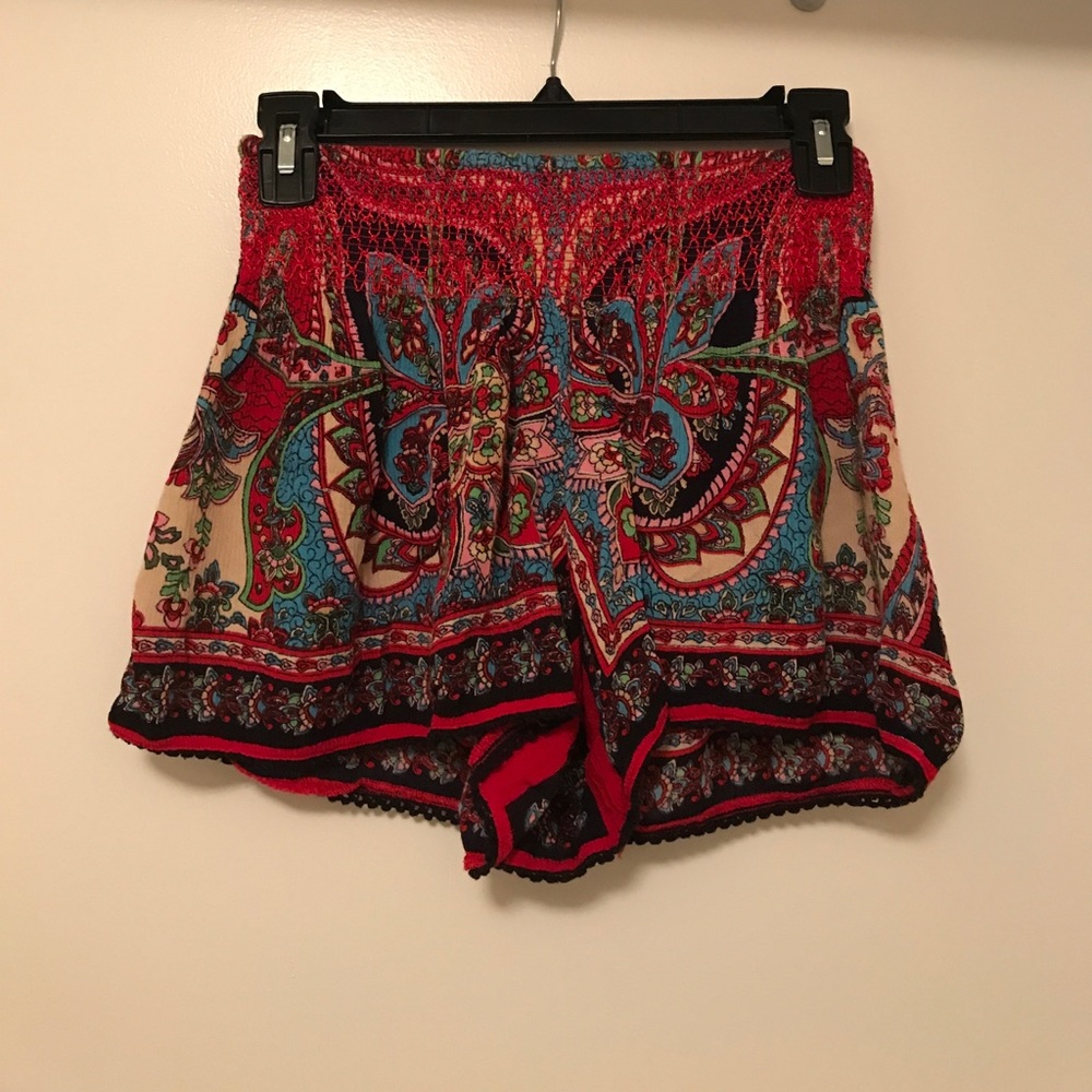 Silk High-Waisted Shorts