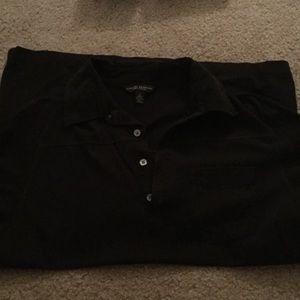Banana Republic polo shirt, black, medium