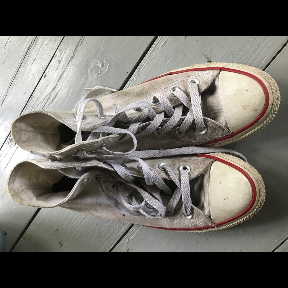 white converse all star high top sneakers