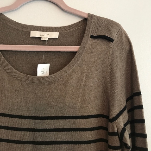 Ann Taylor Loft striped sweater dress - Picture 2 of 5