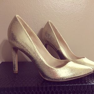 Bershka gold heels