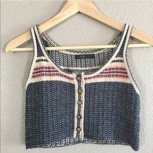 THML knit crop top size S