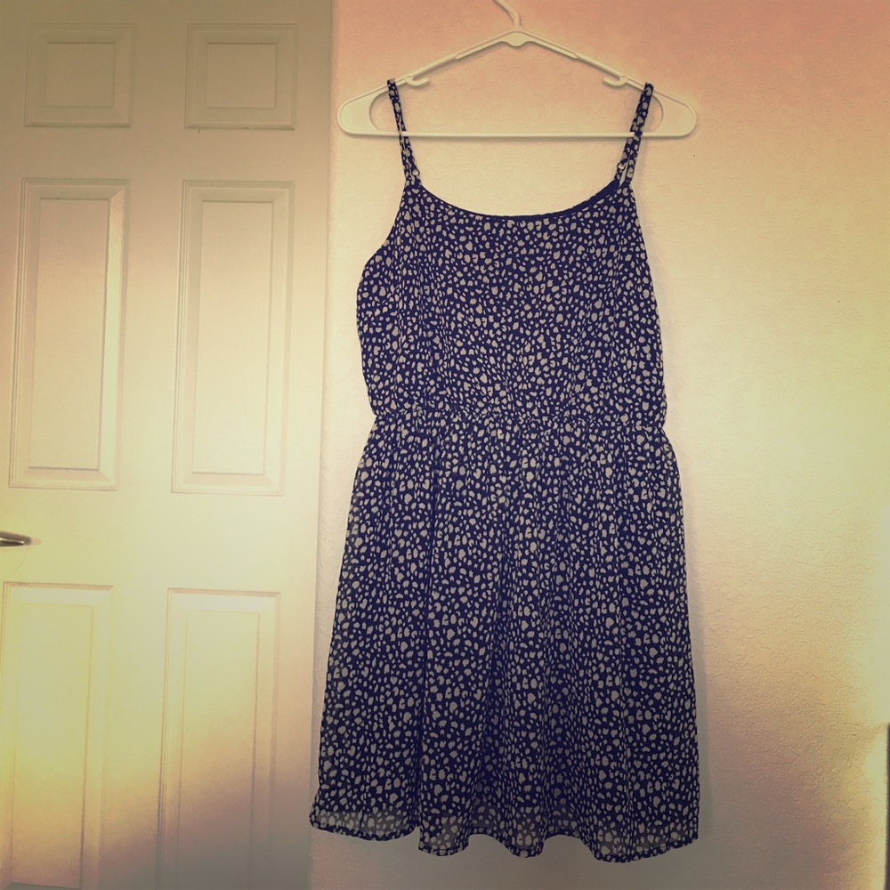 Black and White Leopard Print Dress