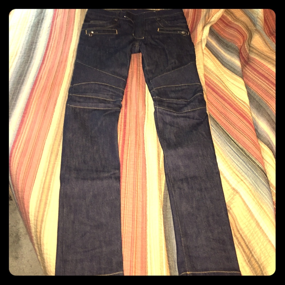 Balmain biker jeans