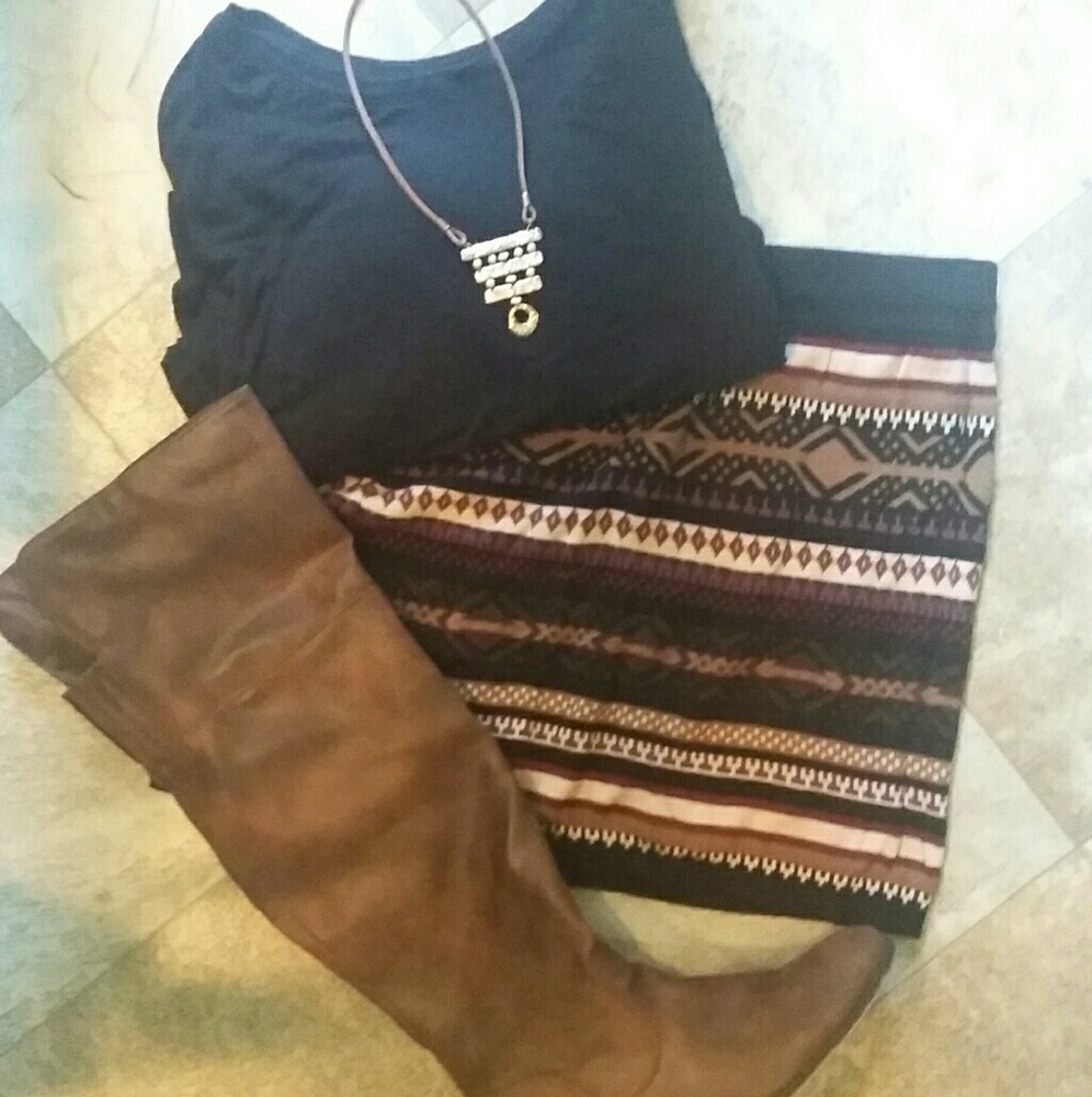 Maurices size L sweater skirt