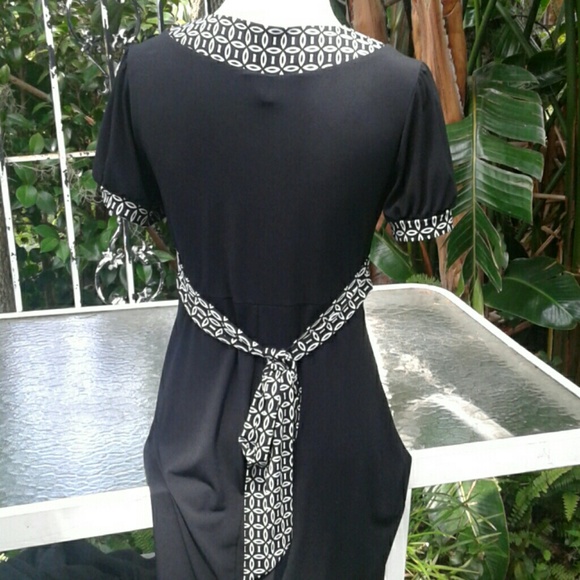 Merona Xsmall black short sleeve baby doll dress - Picture 4 of 5