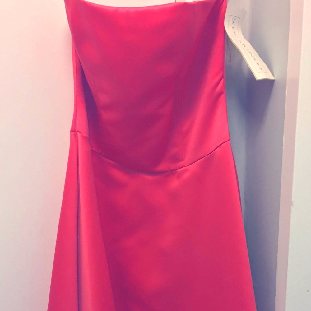 Strapless Tea Length Dress (Size 10)