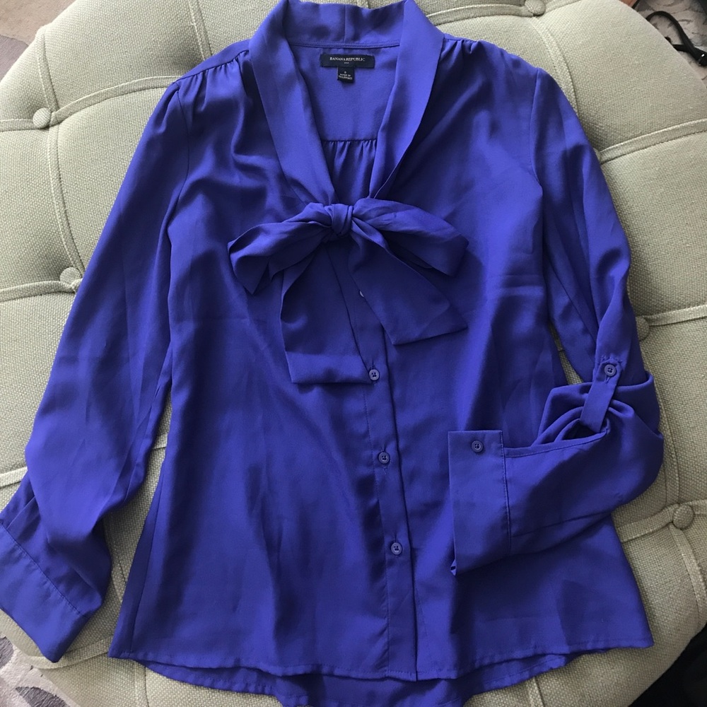 Banana Republic Royal Blue Blouse
