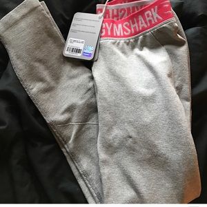 Gymshark flex leggings light grey/pink