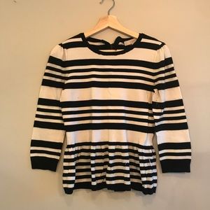 Striped Peplum Sweater