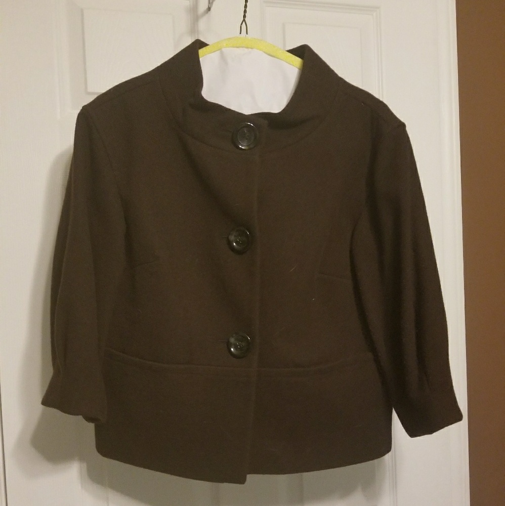 Brown Wool Michael by Michael Kors Coat