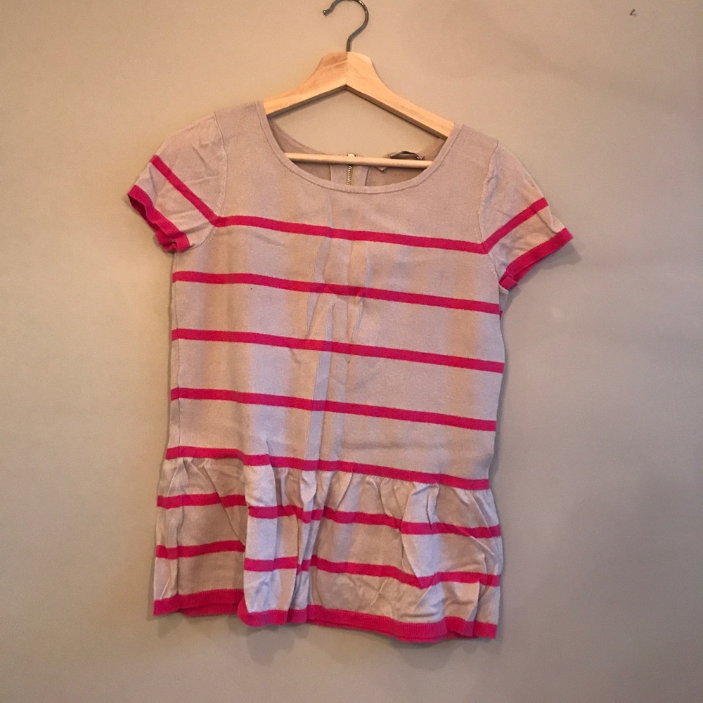 Striped Peplum Sweater