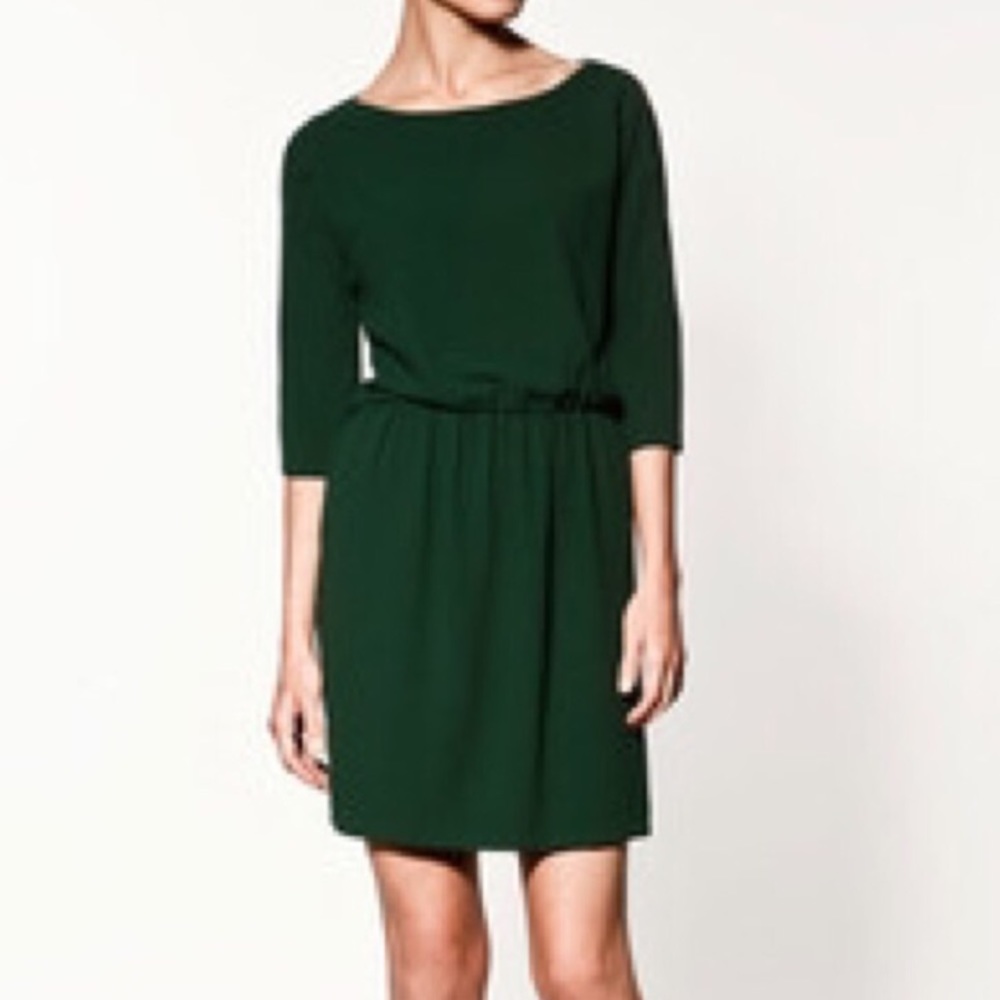 Zara open sleeve cut out peek-a-boo dress