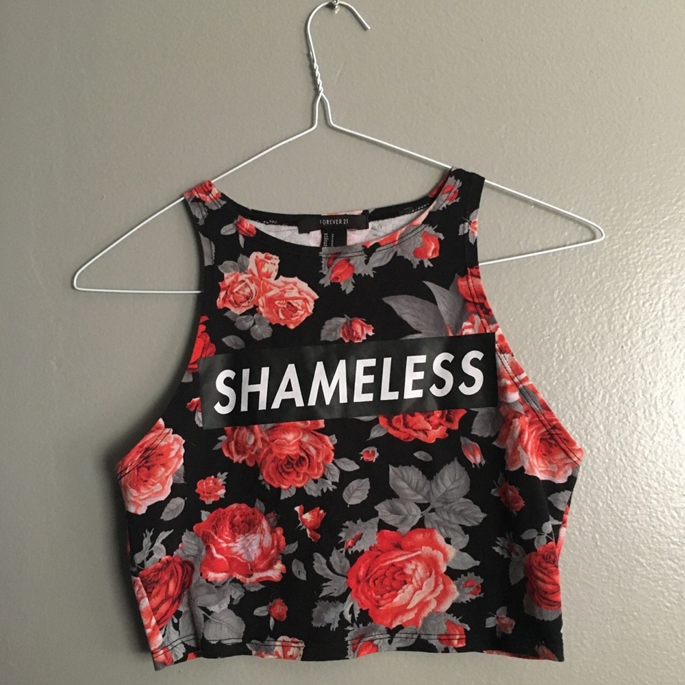 floral SHAMELESS crop top