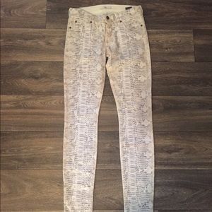 Funky snake skin 7 for all mankind pants