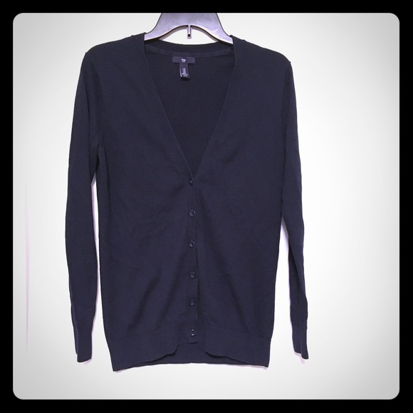 GAP Sweaters - Navy Gap Button-Up Sweater