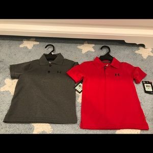 Red and Gray Under Armour Shirts   Size 18M