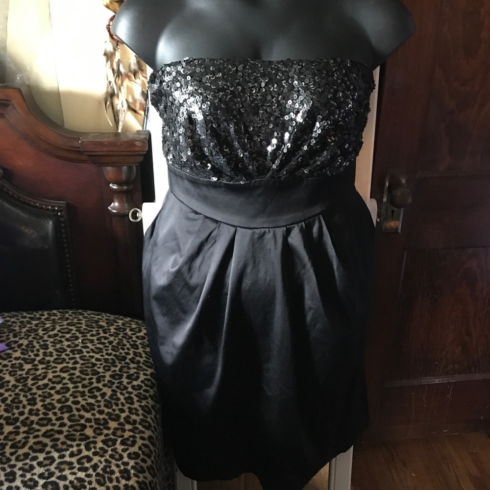 Maurice sequence black & silver dress