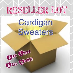 Reseller wholesale bundle lot 8 cardigan sweaters