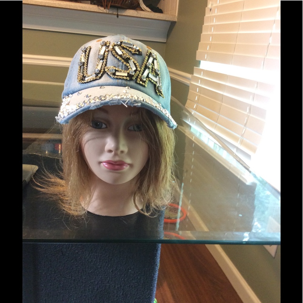 NEW Denim PATRIOTIC baseball cap