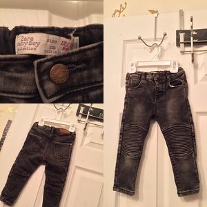 Zara Baby Boy 12-18M Biker Jeans
