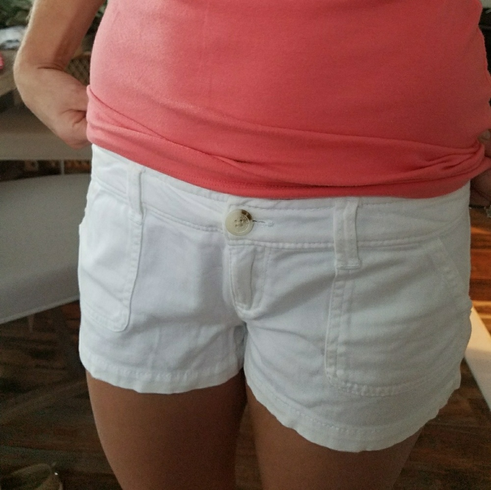 Hollister White Shorts