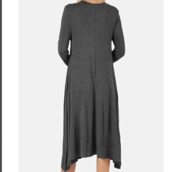 ✨Long Sleeves Midi Dress - Picture 4 of 4