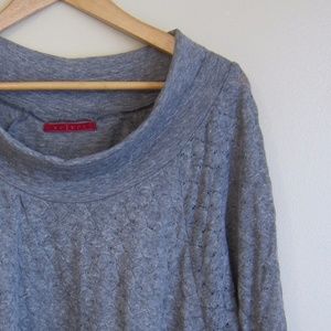 Gray Eyelit Swope Neck