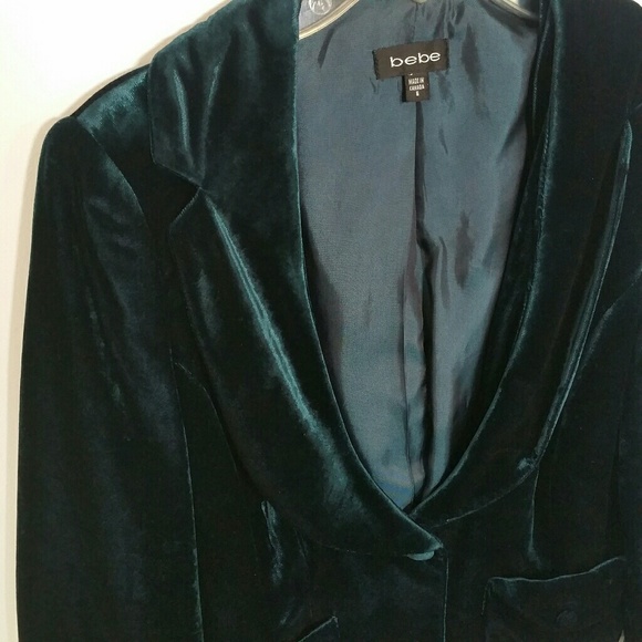 BEBE Velvet Blazer NEW! !! - Picture 4 of 6
