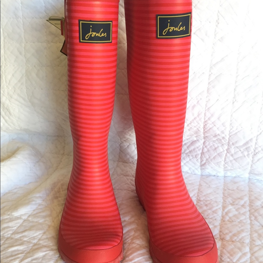 New Joules Printed Wellingtons rain boots