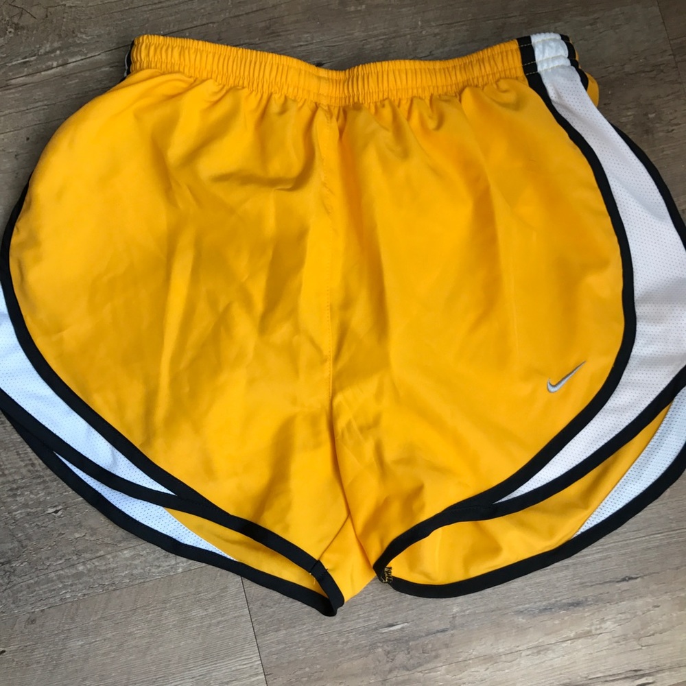 Gold and Black Nike Shorts