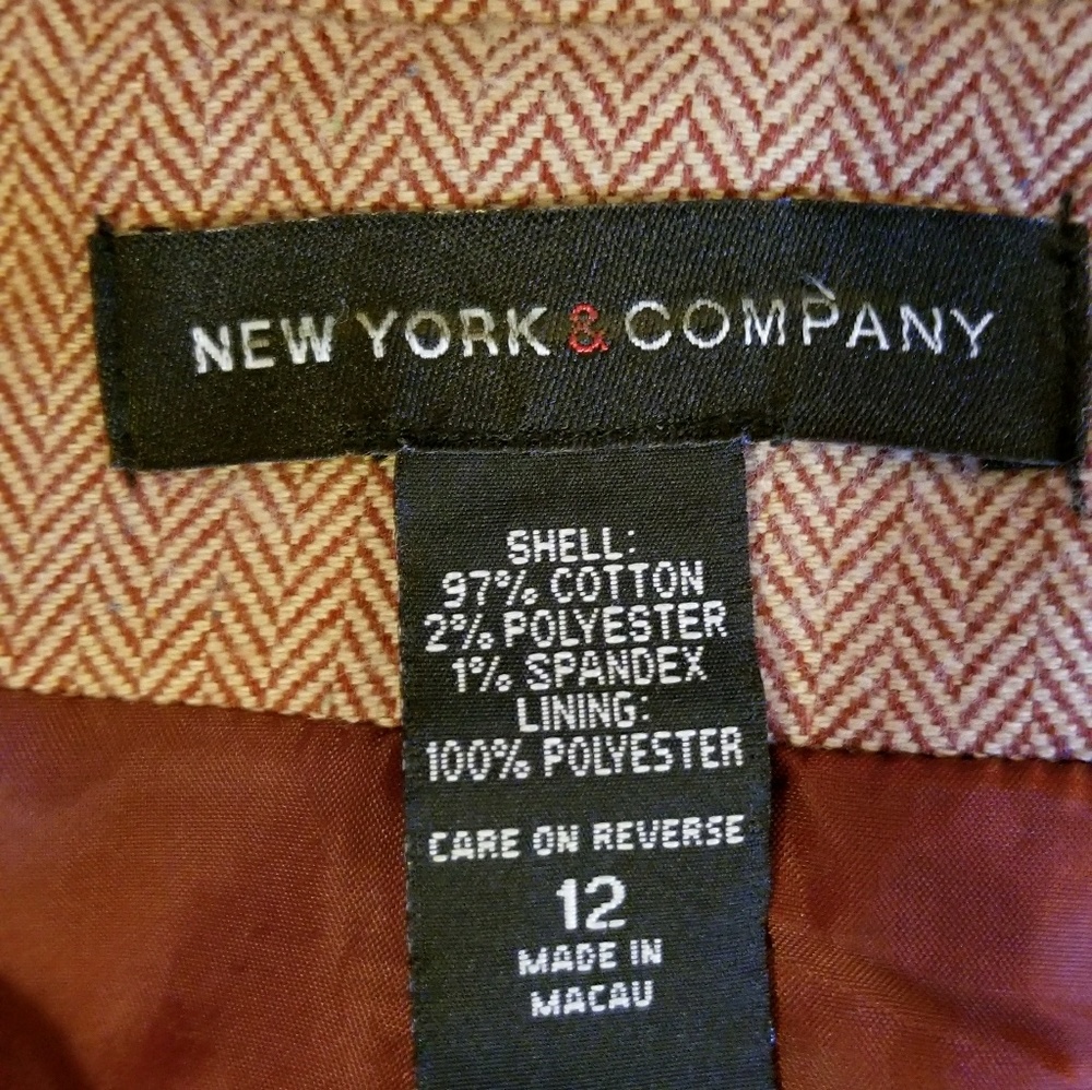 New York & Company Blazer in pink herringbone - Picture 2 of 6