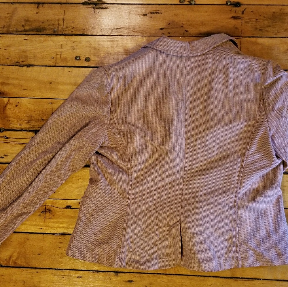 New York & Company Blazer in pink herringbone - Picture 5 of 6