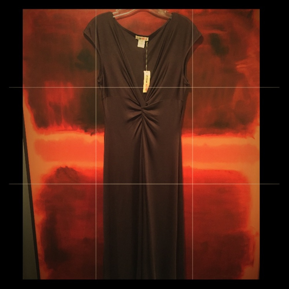 In The Now Brown Dress silk / cotton blend