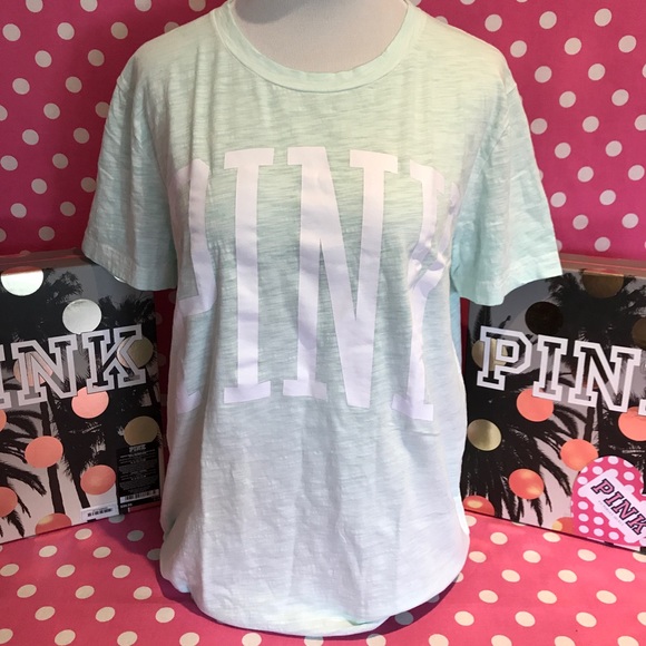 NWT VS PINK aqua campus tee - Picture 1 of 4