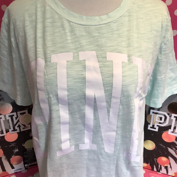 NWT VS PINK aqua campus tee - Picture 4 of 4