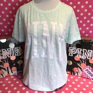 NWT VS PINK aqua campus tee