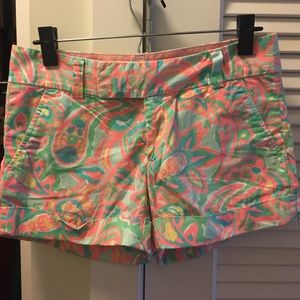 Lilly Pulitzer Barclay bright paisley shorts