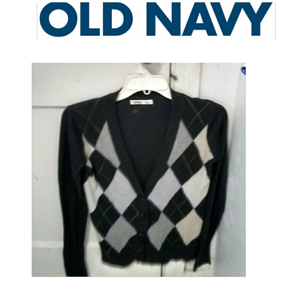 OLD NAVY Argyle Cardigan | Size Small | $ 5