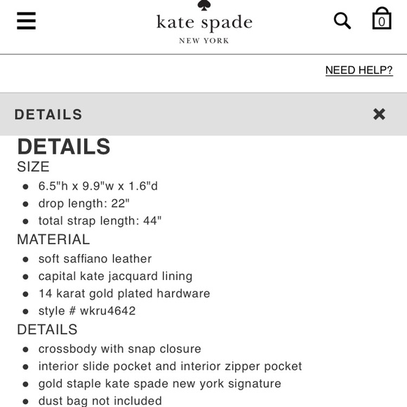 SOLD ♠️ Kate Spade Crossbody - Picture 4 of 7