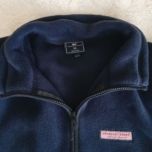 vineyard vines fleece vest