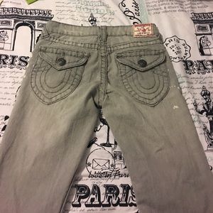 Gray True Religion Jeans