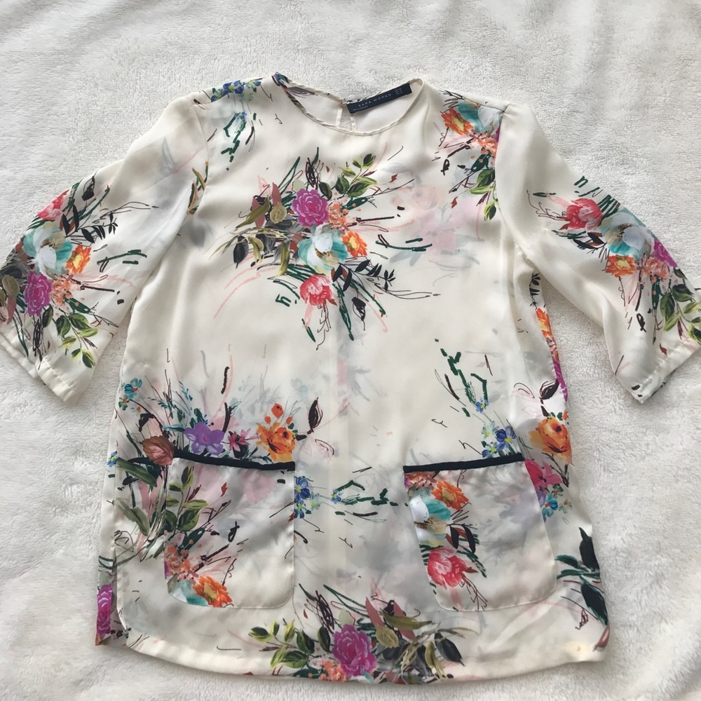 🌸Zara Woman Floral Blouse