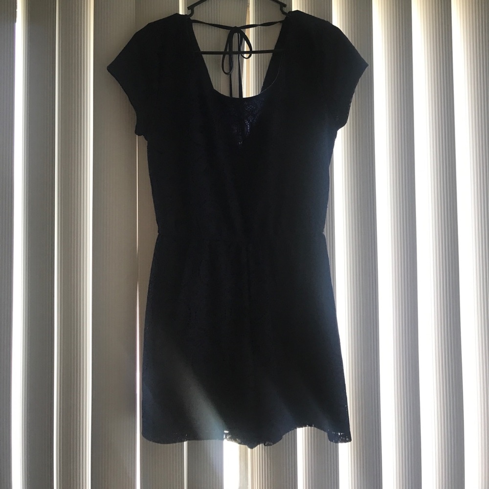 Navy Blue Romper